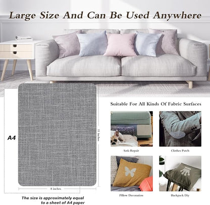 Fine Linen Repair Patches, Self-Adhesive Linen Fabric Patches, 8X11 inch 2 PCS - Image 4