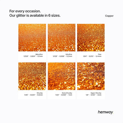 Hemway Polyurethane & Epoxy Resin Glitter 100g / 3.5oz Metallic Crystal Flake - Image 3