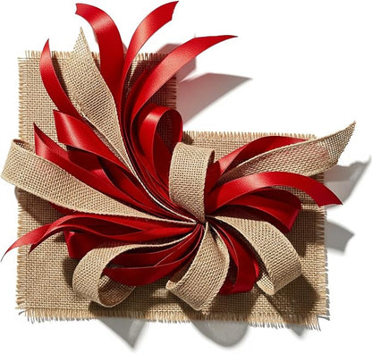 3 Pack Burlap Garland and Wreath Ribbon Wide 5" x 15 Yards Natural Jute 5 Inch - Image 7