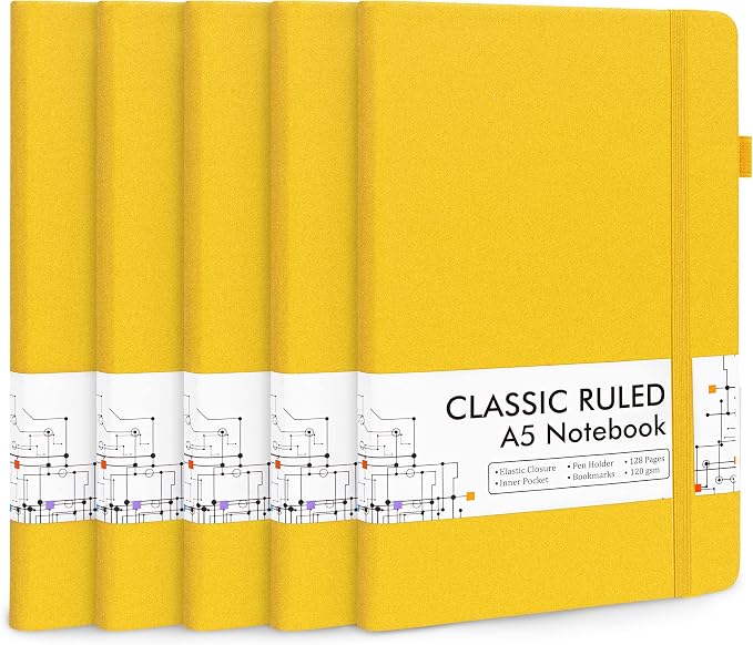 feela 5 Pack Journal Notebook Bulk by feela