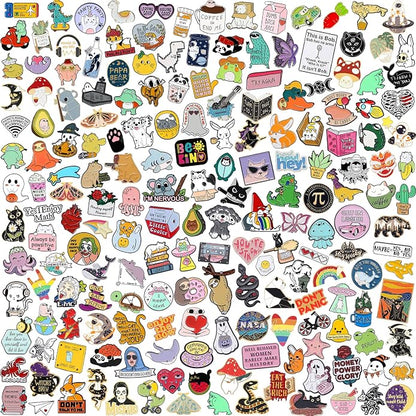 20/40/50 PCS Cute Enamel Backpack Pins, Funny Enamel Pins Bulk Set Cool Button by SINCCO