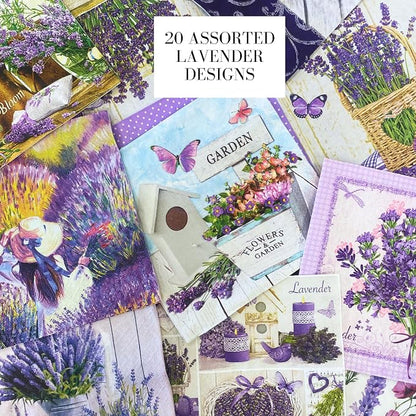 Mystery Pack Decoupage Paper Napkins, 20-ct Assorted Surprise Napkins, - Image 3