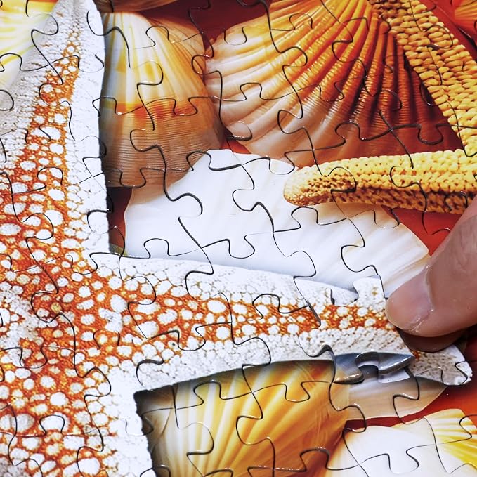 Think2Master Colorful Rainbow of Starfish & Seashells 1000 Pieces Large Format - Image 2
