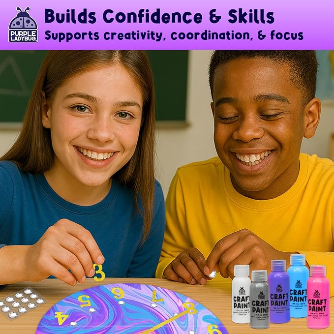 Paint Pouring DIY Clock Kit - Image 6