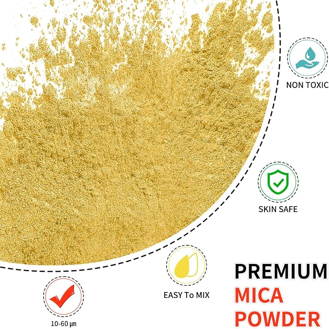 Mica Powder - 100g Mica Powder for Epoxy Resin - Metallic Color Pigment for - Image 2
