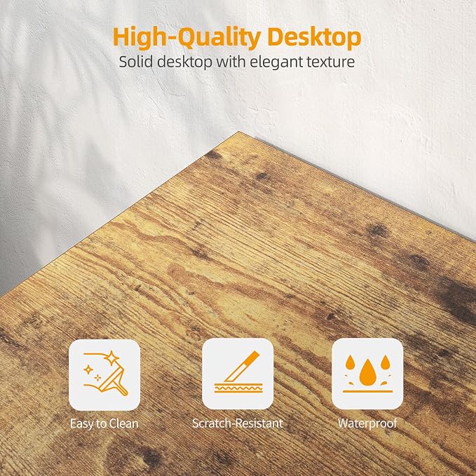 TIQLAB L Shaped Computer Desk - Image 8