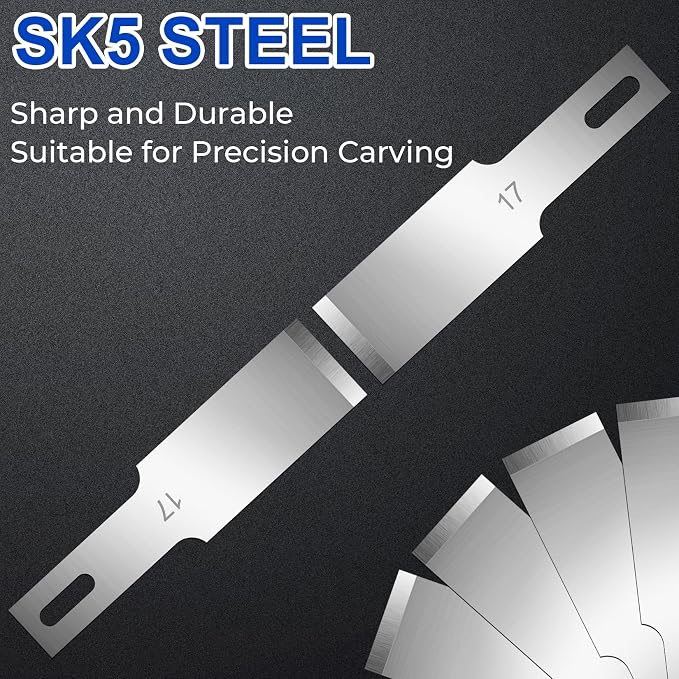 DIYSELF 150-Piece Hobby Craft Knife Blades, #17 Exacto Knife Blades, Hobby - Image 2
