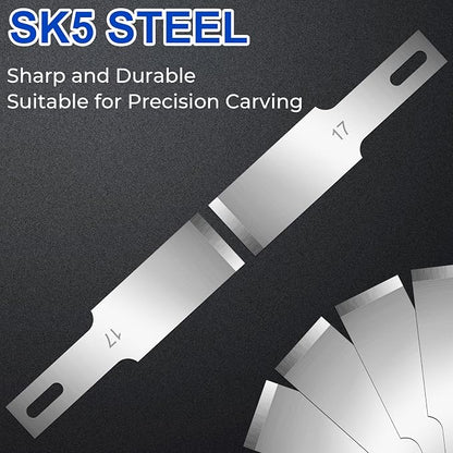 DIYSELF 150-Piece Hobby Craft Knife Blades, #17 Exacto Knife Blades, Hobby - Image 2