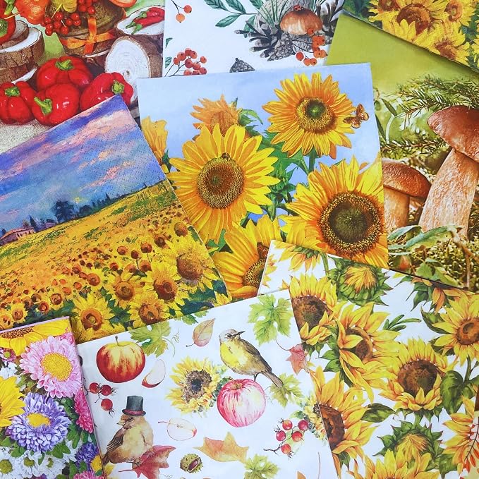 Mystery Pack Decoupage Paper Napkins, 20-ct Assorted Surprise Napkins, by KeepUnique