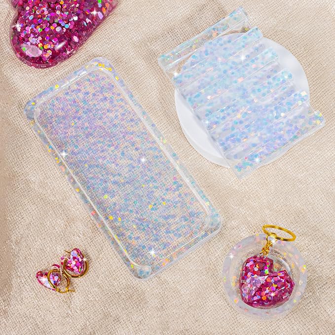 Hemway Polyurethane & Epoxy Resin Glitter 100g / 3.5oz Metallic Crystal Flake - Image 5
