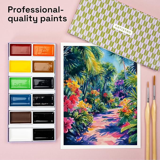 ARTISTRO Professional Watercolor Paint Set - Image 5