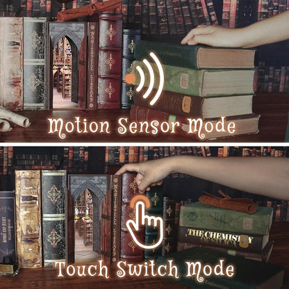 DolphinIsle Book Nook Kits for Adults, DIY Booknook Bookshelf Decor Magic Spell - Image 5