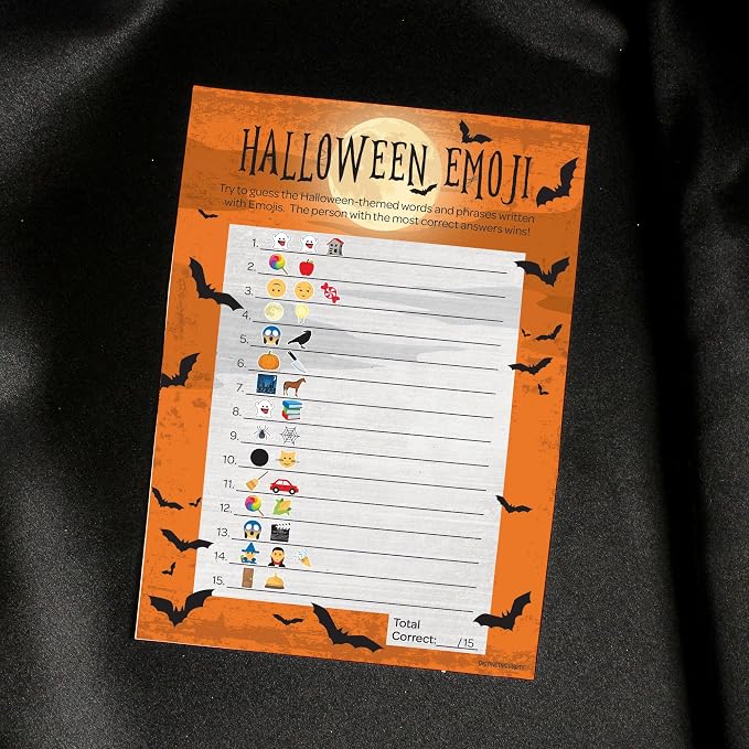 DISTINCTIVS Halloween Party Emoji Guessing Game - Image 5