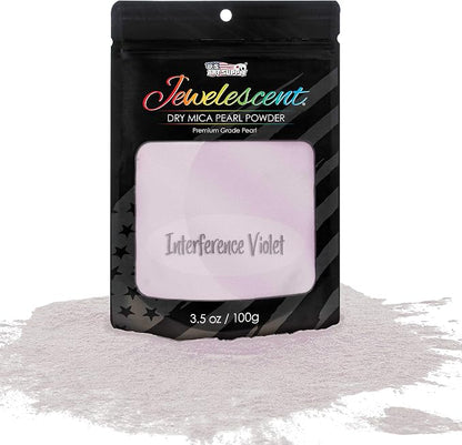 U.S. Art Supply Jewelescent Mica Pearl Pigment Powder, Interference Violet 3.5 by USArtSupply