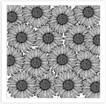 CHGCRAFT Wishing Flowers Polymer Clay Texture Sheets Silicone Texture Stamp - Image 8