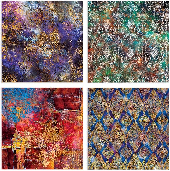 Scrapbook Paper Pad, 24 Sheets Mixture Colored Paper, Scrapbooking Supplies - Image 2