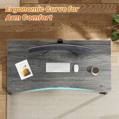 Huuger Folding Desk for Small Spaces, 39.3 Inch Foldable Computer Table - Image 5