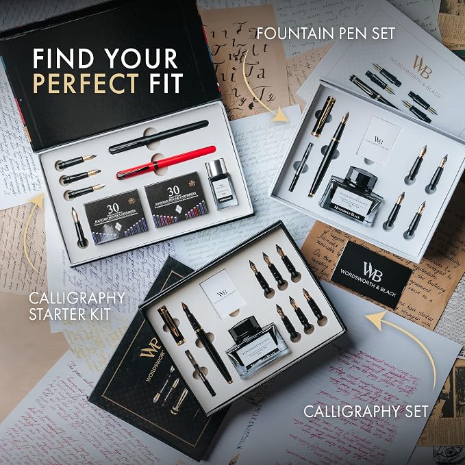 Wordsworth and Black Calligraphy Pen Set - Image 7