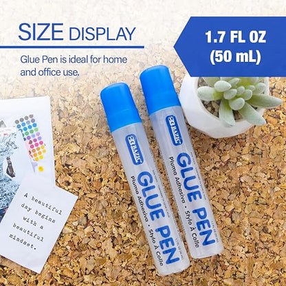 BAZIC Washable Glue Pen 1.7 Oz., Liquid Clear Glues Bond Adhesive - Image 2