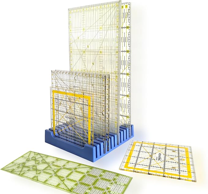 Storage Rack for Quilting Rulers, 12 Slot Ruler Holder Organizer and Storage - Image 2