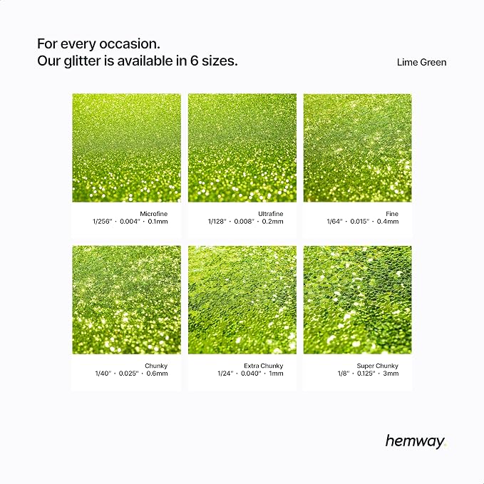 Hemway Polyurethane & Epoxy Resin Glitter 100g / 3.5oz Metallic Crystal Flake - Image 3