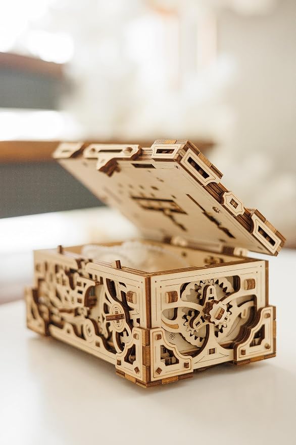 Wood Trick Enigma Chest Lock Puzzle Box Wooden 3D Puzzles - Image 4