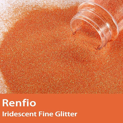 Renfio Iridescent Ultra Fine Glitter Powder Resin Supplies Glitters 1.94 Oz PET - Image 2