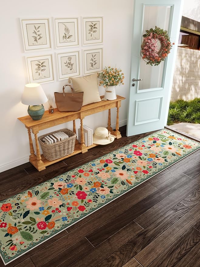 Rugcomf Runners for Hallways Kitchen Runner Rug Non Slip 2'x 10' Long Washable by Rugcomf