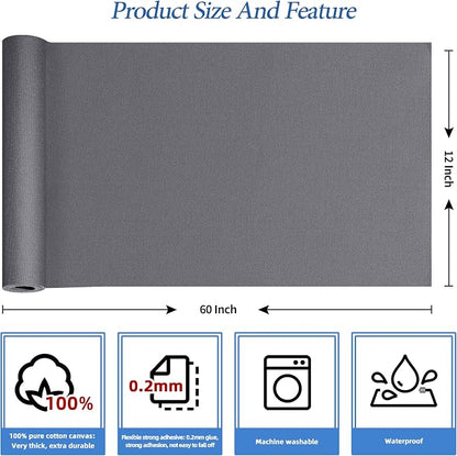 KING MOUNTAIN Canvas Iron on Patch, Waterproof 100% Cotton Fabric Repair Patch - Image 3