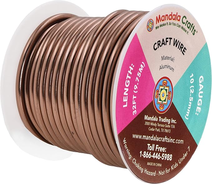 Mandala Crafts 10 Gauge Anodized Aluminum Craft Wire - Image 2