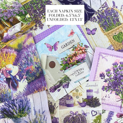 Mystery Pack Decoupage Paper Napkins, 20-ct Assorted Surprise Napkins, - Image 4