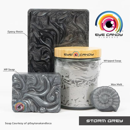 Eye Candy Pigments Premium Grey Mica Powder - Image 2