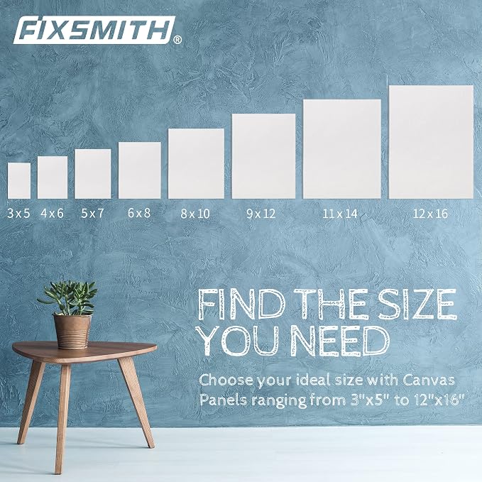 FIXSMITH Canvas Boards for Painting 3x5 Inch, Super Value 24 Pack Mini Canvases - Image 7