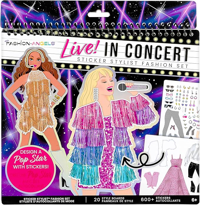 Fashion Angels Live! in Concert Sticker Stylist Fashion Set, Includes Concert - Image 2