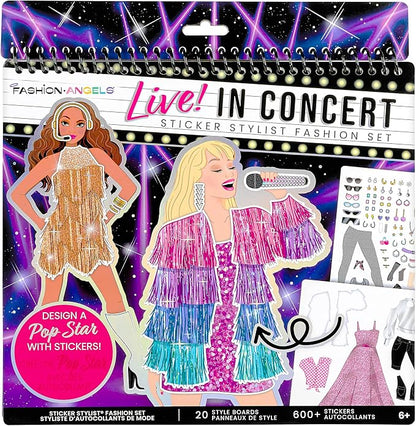 Fashion Angels Live! in Concert Sticker Stylist Fashion Set, Includes Concert - Image 2