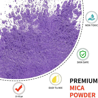 Mica Powder - 100g Mica Powder for Epoxy Resin - Metallic Color Pigment for - Image 2