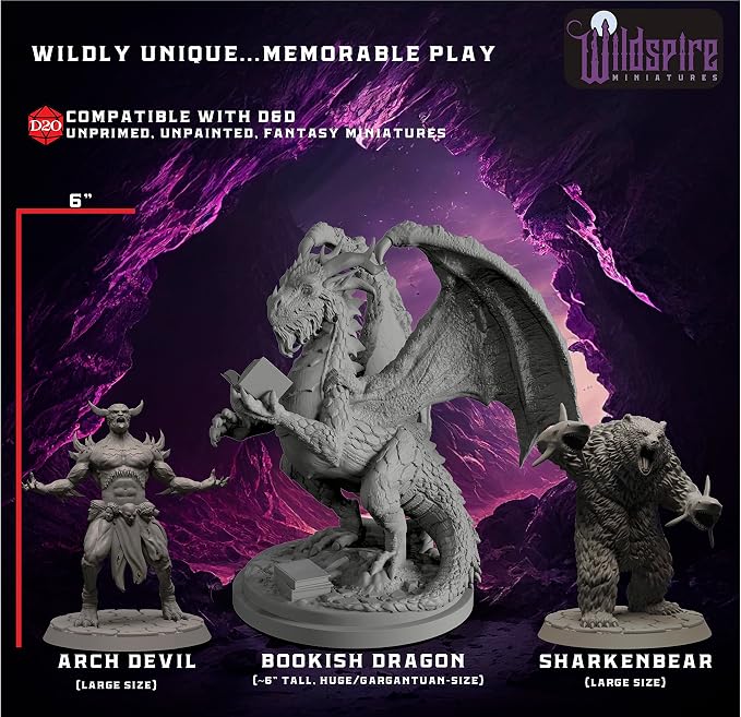 Wildspire Fantasy Monsters & Bookish Dragon - Image 3