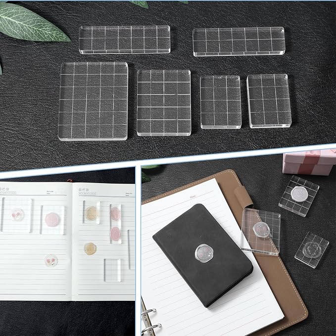 6 Pcs Acrylic Stamping Blocks, Acrylics Blocks - Image 5