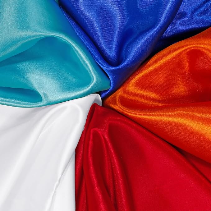 RUDONG M White Satin Fabric by The Yard, 5 Yard x 60 Inch Wide Silky Charmeuse - Image 6