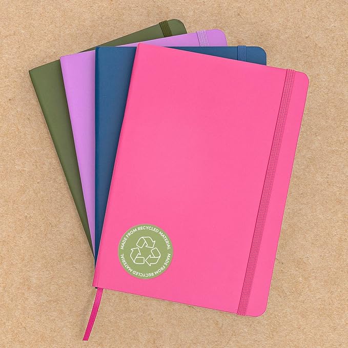 PAPERAGE Recycled Blank Journal Notebook, 160 Pages, Medium 5.6 in x 8 in - Image 7