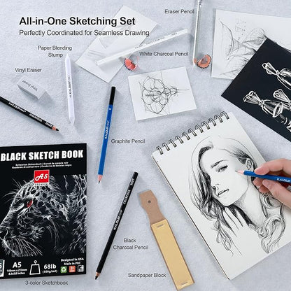 KALOUR 154PCS Artists Art Supplies - Image 4