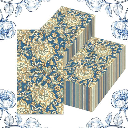 100Pcs William Morris Paper Napkins Disposable Paper Floral Vintage Napkins - Image 7
