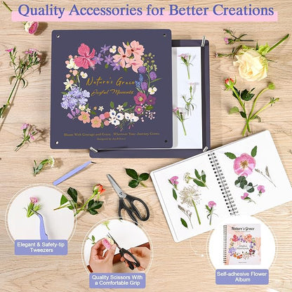 Joy&Grace Flower Press Kit for Adults & Kids, - Image 4