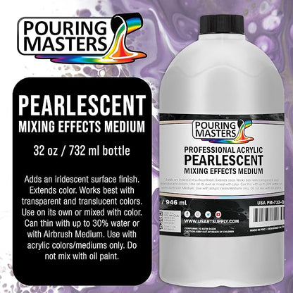 Pouring Masters 32 Oz Acrylic Pearlescent Effects Medium - Image 2
