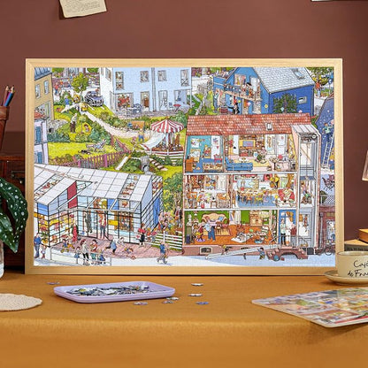 MOMIBOOK Puzzles for Adults 1000 Piece Jigsaw Puzzles of Wonderful! A Big Family - Image 5