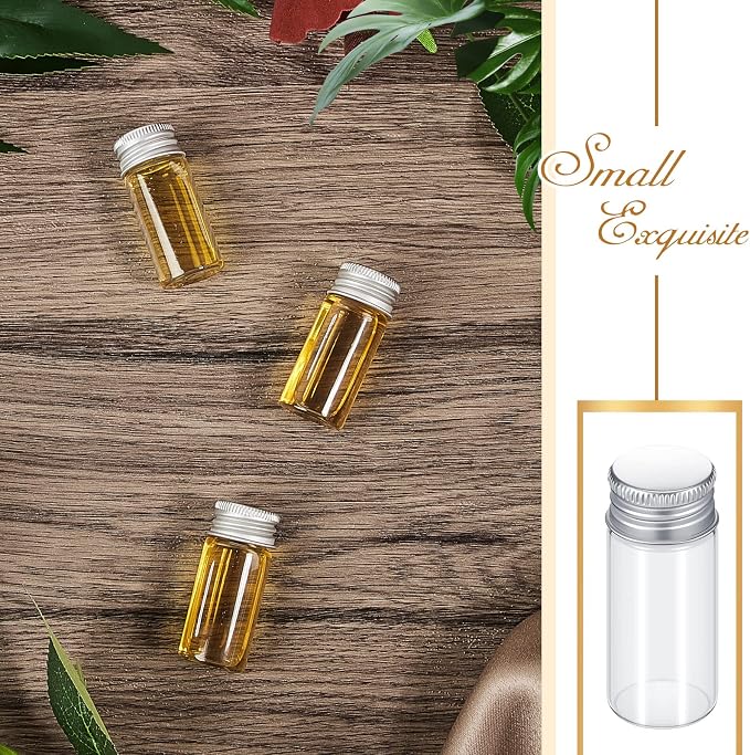 100 Pcs Small Clear Vials Spice Mini Jars - Image 7