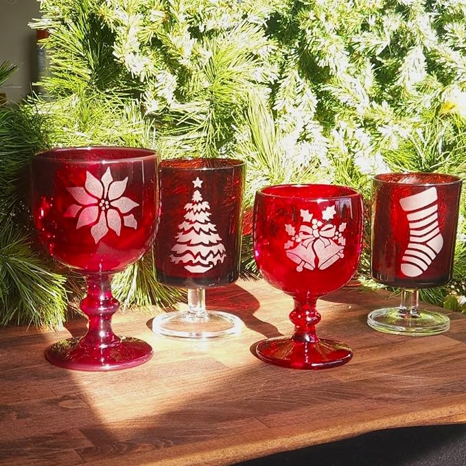 Over'N'Over Reusable Glass Etching Stencils – Durable Self-Stick Designs - Image 6
