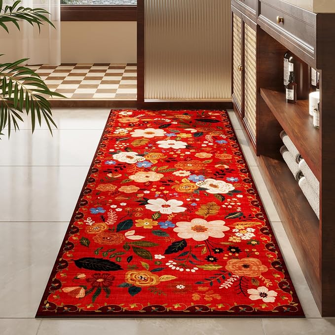 Rugcomf Runners for Hallways Kitchen Runner Rug Non Slip 2'x 10' Long Washable - Image 7
