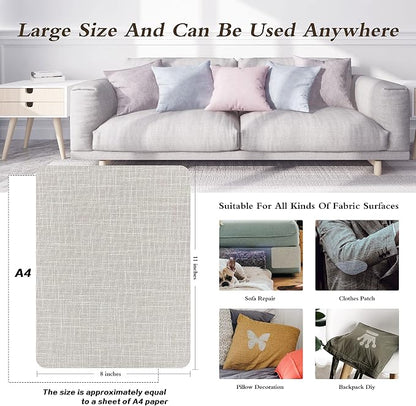 Fine Linen Repair Patches, Self-Adhesive Linen Fabric Patches, 8X11 inch 2 PCS - Image 4