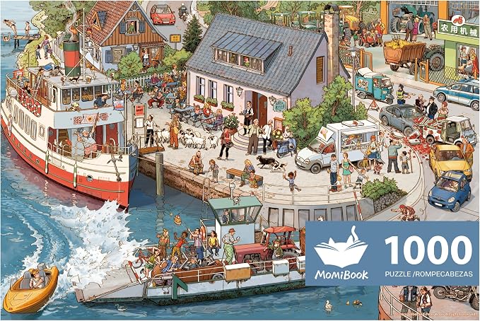 MOMIBOOK Puzzles for Adults 1000 Piece Jigsaw Puzzles of Let's Go! Set Sail by MOMIBOOK